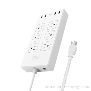 US Smart Wifi Usb Power Strip Surge Protector Outlet Socket Power Extensions Strip Electrical Power Strips TUYA